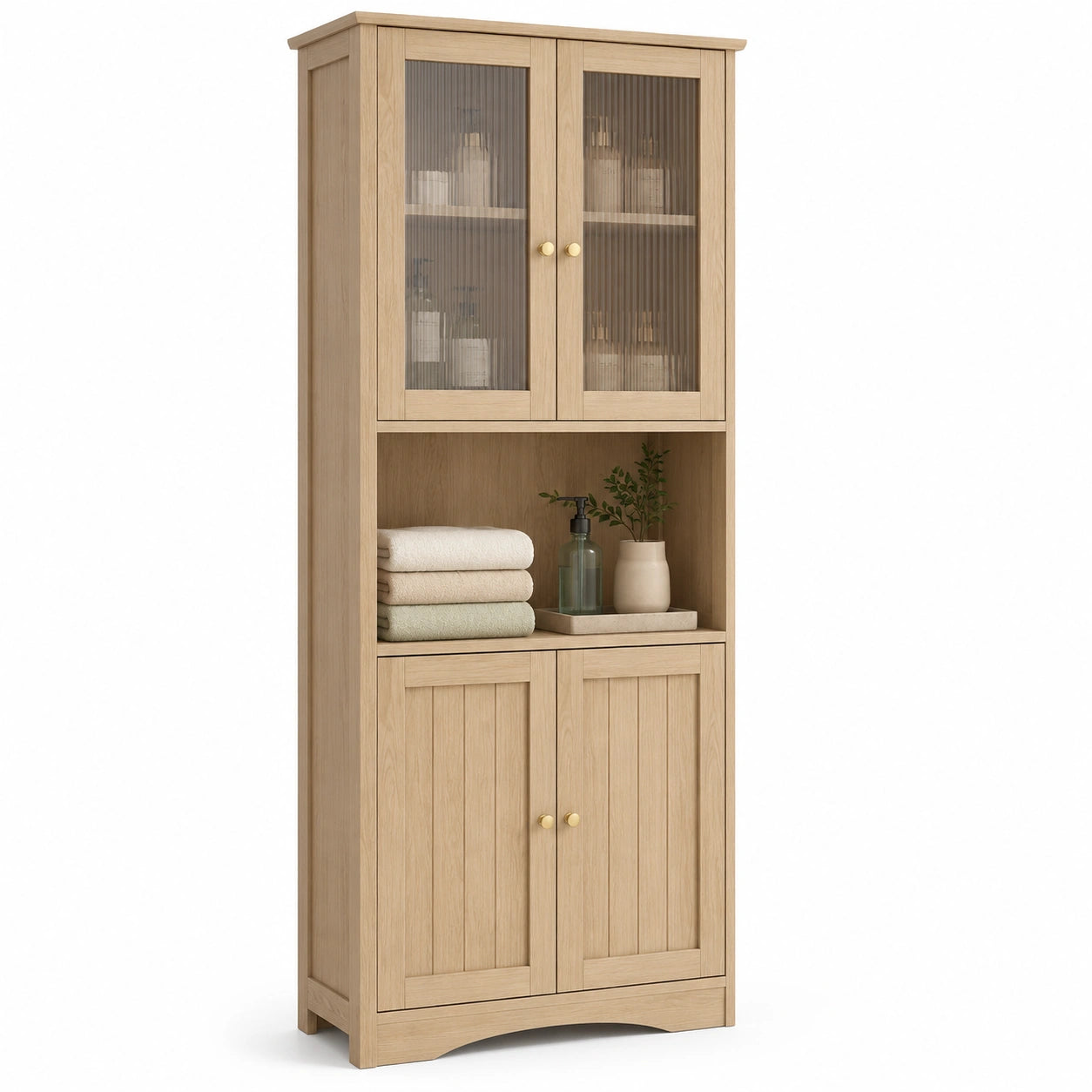 armoire-de-salle-de-bain-a-4-portes-avec-compartiment-ouvert-vftvys5901xs